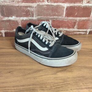 Vans Womens Size 7 Shoes Black Low Top Sneakers